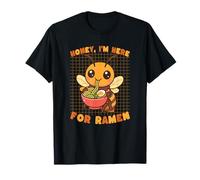 Bonita Abeja artística Honey Ramen Lover Camiseta