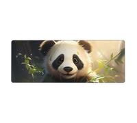 Bonita alfombrilla de ratón con diseño de panda para escritorio, adecuada para oficina, deportes electrónicos y juegos.