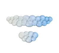 Bonita almohadilla para teclado y reposamuñecas, impermeable, fácil de limpiar, ergonómica, diseño en forma de nube, evita la fatiga del brazo, almohadilla ergonómica de gel para teclado