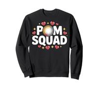 Bonita animadora de Pom Squad, animadora o equipo de baile Sudadera