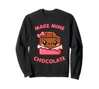 Bonita Barra de Chocolate Make Mine Kawaii Sudadera
