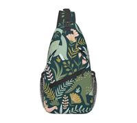 Bonita bolsa cruzada con estampado de dinosaurio en diagonal, bolsa de hombro, para viajes, senderismo, trabajo