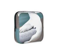 Bonita bolsa de almacenamiento a prueba de período de gaviota, funda de viaje de higiene femenina para toallas sanitarias, bolsa mensural discreta para bolso de oficina