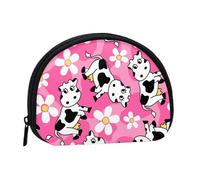 Bonita Bolsa de Almacenamiento de Toallas sanitarias con diseño de Vaca pequeña, Monedero para cosméticos de Mujer