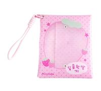 Bonita bolsa de almacenamiento portátil con temática de leche para materiales de PVC resistentes, organizadores de juguetes seguros para guardar muñecas para salidas