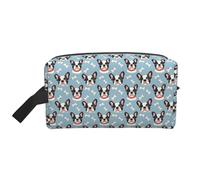 Bonita bolsa de aseo con estampado de bulldog francés Q para hombres y mujeres, bolsa de aseo de viaje, bolsa de cosméticos, bolsas de aseo colgantes para accesorios de viaje