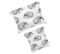 Bonita bolsa de cosméticos de bolsillo con diseño de hueso de pata de perro corgi galés, bolsa de maquillaje impermeable sin cierre automático, mini almacenamiento de viaje portátil para auriculares y