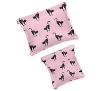 Bonita bolsa de cosméticos de bolsillo con diseño de rana, fresa, manzana, impermeable, sin cremallera, cierre automático, mini almacenamiento de viaje para auriculares y joyas, Multi 02, 7.1x5.8