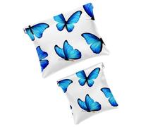 Bonita bolsa de cosméticos de bolsillo con diseño de rana, fresa, manzana, impermeable, sin cremallera, cierre automático, mini almacenamiento de viaje para auriculares y joyas, Multi 10, 7.1x5.8