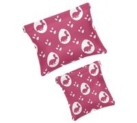 Bonita bolsa de cosméticos de bolsillo con diseño de rana, fresa, manzana, impermeable, sin cremallera, cierre automático, mini almacenamiento de viaje para auriculares y joyas, Multi 06, 7.1x5.8