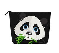 Bonita bolsa de cosméticos para mujer con estampado de koala mamá y bebé, bolsa de aseo de una sola capa, adecuada para almacenamiento diario, viajes y viajes de negocios., Lindo panda, Talla única