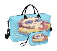 Bonita bolsa de lona de viaje para hombres y mujeres, bolsa de gimnasio con bolsa de almacenamiento, bolsa de fin de semana, bolsas de transporte para viajes, viajes, gimnasio, yoga, Lindo erizo para