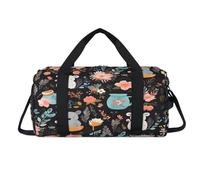 Bonita bolsa de lona deportiva con diseño de koala, diseño de koala, con compartimento para zapatos, bolsa de fin de semana, viajes, gimnasio, organizador de equipaje para mujeres, hombres, niños y