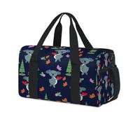 Bonita bolsa de lona deportiva con diseño de mariposa koala para fin de semana, bolsa de viaje informal, para viajes, gimnasio, para niños, niñas, niños, mujeres y hombres