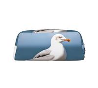 Bonita Bolsa de Maquillaje con diseño de Gaviota para Mujer y Hombre, Neceser de Viaje, Monedero estético, Estuche Grande para lápices.