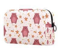 Bonita bolsa de maquillaje de koala para bebé, pequeña bolsa de viaje con cremallera, bolsa de aseo portátil, organizador de maquillaje para mujeres y niñas, Multicolor 07, 18.5x7.5x13cm/7.3x3x5.1in