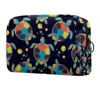 Bonita bolsa de maquillaje de koala para bebé, pequeña bolsa de viaje con cremallera, bolsa de aseo portátil, organizador de maquillaje para mujeres y niñas, Multicolor 02, 18.5x7.5x13cm/7.3x3x5.1in