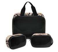 Bonita bolsa de maquillaje para mujeres y hombres, bolsa de cosméticos translúcida Happy Mother's Day, bolsa de ducha, 3 piezas, organizador de cosméticos de viaje, color, XL, Neceser de maquillaje