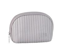 Bonita bolsa de maquillaje pequeña para mujer, pequeña bolsa de belleza acolchada, práctica cremallera, sin tiempo de sobra, bolsa de maquillaje, f, Talla única