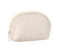 Bonita bolsa de maquillaje pequeña para mujer, pequeña bolsa de belleza acolchada, práctica cremallera, sin tiempo de sobra, bolsa de maquillaje, c, Talla única