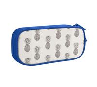 Bonita bolsa de papelería con estampado de piña, ligera, para escuela, universidad, oficina, viajes, niños, niñas y adultos, Blue, Talla única, Juego de mochila escolar