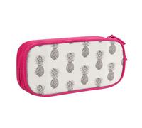 Bonita bolsa de papelería con estampado de piña, ligera, para escuela, universidad, oficina, viajes, niños, niñas y adultos, Pink, Talla única, Juego de mochila escolar