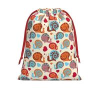 Bonita bolsa de regalo con estampado de caracol con cordón, recuerdos de fiesta, cumpleaños, almacenamiento diario, oficina, decoración del hogar