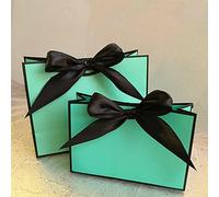 Bonita bolsa de regalo Kraft rosa Caja de regalo dorada para pijamas Ropa Libros Empaquetado Caja de papel con asa dorada Bolsas Bolsa de regalo de papel Kraft-Este color, 10 piezas, L 35 x H 30 x W1