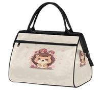 Bonita bolsa de viaje con diseño de erizo para mujeres, hombres, niños y niñas, bolsa de fin de semana, bolsa de viaje de 24 L para deportes, gimnasio, yoga, color, Big, Organizador de bolsas