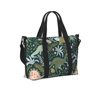 Bonita bolsa de viaje con estampado de dinosaurios, bolsa de mano para fin de semana, para viajes, gimnasio, yoga