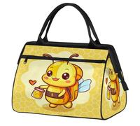 Bonita bolsa de viaje de abeja de miel para mujeres, hombres, niños y niñas, bolsa de fin de semana, bolsa de viaje de 24 L, bolsa de cabina para deportes, gimnasio, yoga, color, Big, Organizador de