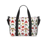 Bonita bolsa de viaje de gnomo para hombre, bolsa de viaje para fin de semana, bolsa de deporte para gimnasio, Negro -, Talla única