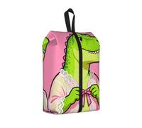 Bonita bolsa de zapatos de dinosaurio para viajes, organizador de zapatos impermeable para maleta, bolsa de almacenamiento 3 en 1 para entrenadores de gimnasio