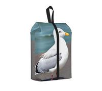 Bonita bolsa de zapatos de gaviota para viajes, organizador de zapatos impermeable para maleta, bolsa de almacenamiento 3 en 1 para entrenadores de gimnasio