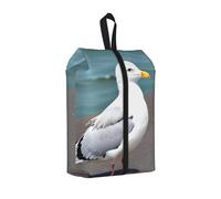 Bonita bolsa de zapatos de gaviota para viajes, organizador de zapatos impermeable para maleta, bolsa de almacenamiento 3 en 1 para entrenadores de gimnasio