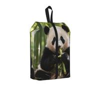 Bonita bolsa de zapatos de panda para viajes, impermeable, organizador de zapatos para maleta, bolsa de almacenamiento 3 en 1 para entrenadores de gimnasio