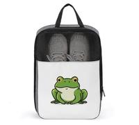 Bonita bolsa de zapatos simple de rana para viajes, uso diario, bolsa de almacenamiento antipolvo para zapatos de golf