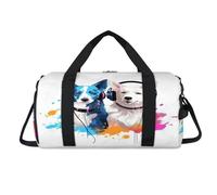 Bonita bolsa deportiva con compartimento para zapatos, bolsa de fin de semana, para viajes, gimnasio, organizador de equipaje, para mujeres, hombres, niños y niñas