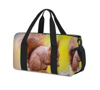 Bonita bolsa deportiva de ardilla para fin de semana, bolsa de noche, casual, viajes, gimnasio, para niños, niñas, niños, mujeres y hombres