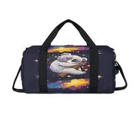 Bonita bolsa deportiva Koala con compartimento para zapatos, bolsas de fin de semana, viajes, gimnasio, organizador de equipaje para mujeres, hombres, niños y niñas