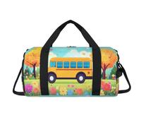 Bonita bolsa deportiva para autobús y coche, con compartimento para zapatos, para fin de semana, viajes, gimnasio, organizador de equipaje, para mujeres, hombres, niños y niñas