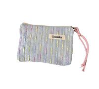 Bonita bolsa organizadora de lápices labiales para estudiantes, diseño portátil para un fácil almacenamiento y acceso rápido a tu tono favorito, Blue