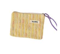 Bonita bolsa organizadora de lápices labiales para estudiantes, diseño portátil para un fácil almacenamiento y acceso rápido a tu tono favorito, Amarillo