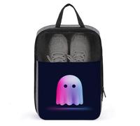 Bonita bolsa para zapatos de golf, color blanco, fantasma, morado, para viajes, uso diario, antipolvo