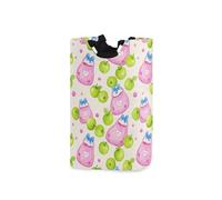 Bonita bolsa roja clara, cestas de lavandería de frutas verdes y contenedores de almacenamiento impermeables con asa resistente, mini decoración para escritorio, edredón, ropa de cama para ropa
