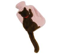 Bonita Botella de Agua Caliente para Gatos con Funda de Felpa, 1 L de Calor Y Paquete de Frío Caliente Recongelable con Funda de Punto para Aliviar el Dolor, Terapia de Frío Caliente(A3)