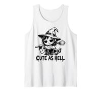 Bonita Bruja gótica como el Infierno Kawaii Witchcraft Goth Camiseta sin Mangas