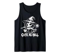 Bonita Bruja gótica como el Infierno Kawaii Witchcraft Goth Camiseta sin Mangas