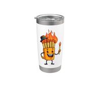 Bonita caja de fósforos con fósforos para niños y niñas Vaso térmico de acero inoxidable de doble pared