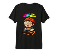 Bonita Camisa Retro para Autismo - I'm On The Spectrum! Camiseta Premium